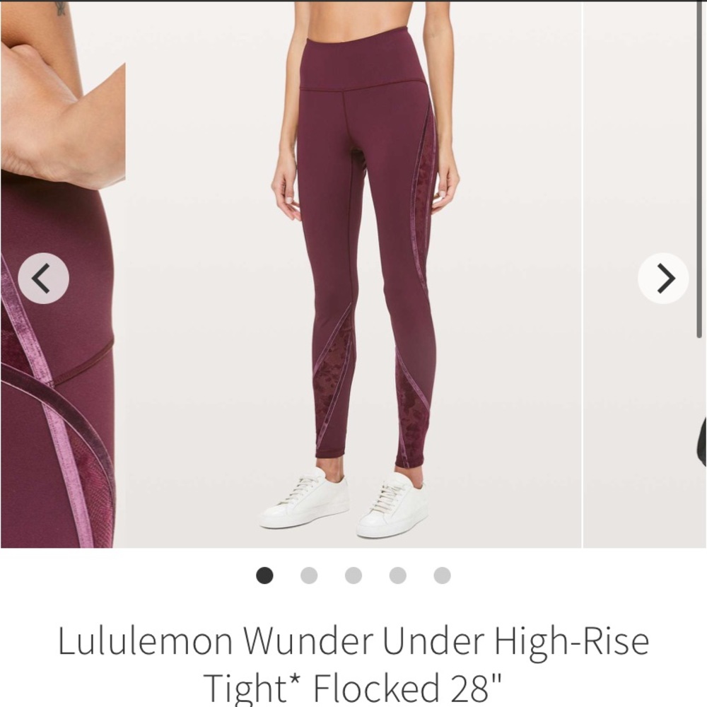 Lululemon Wunder Under Flocked